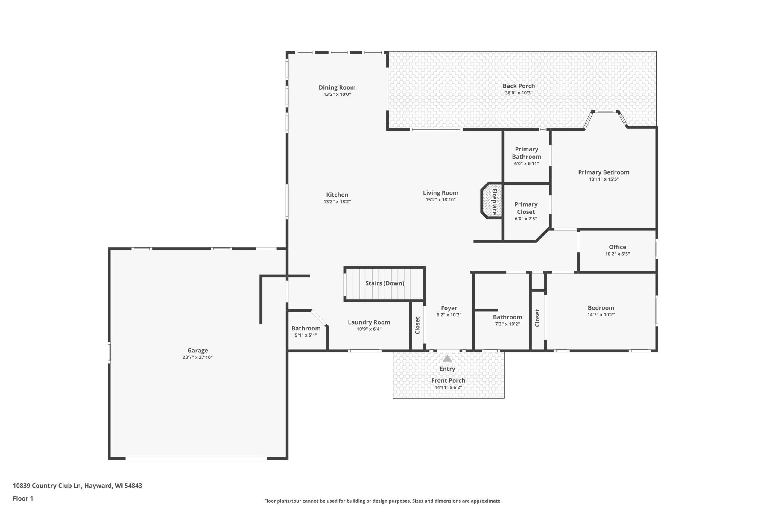 Country Club Main Floor Plan