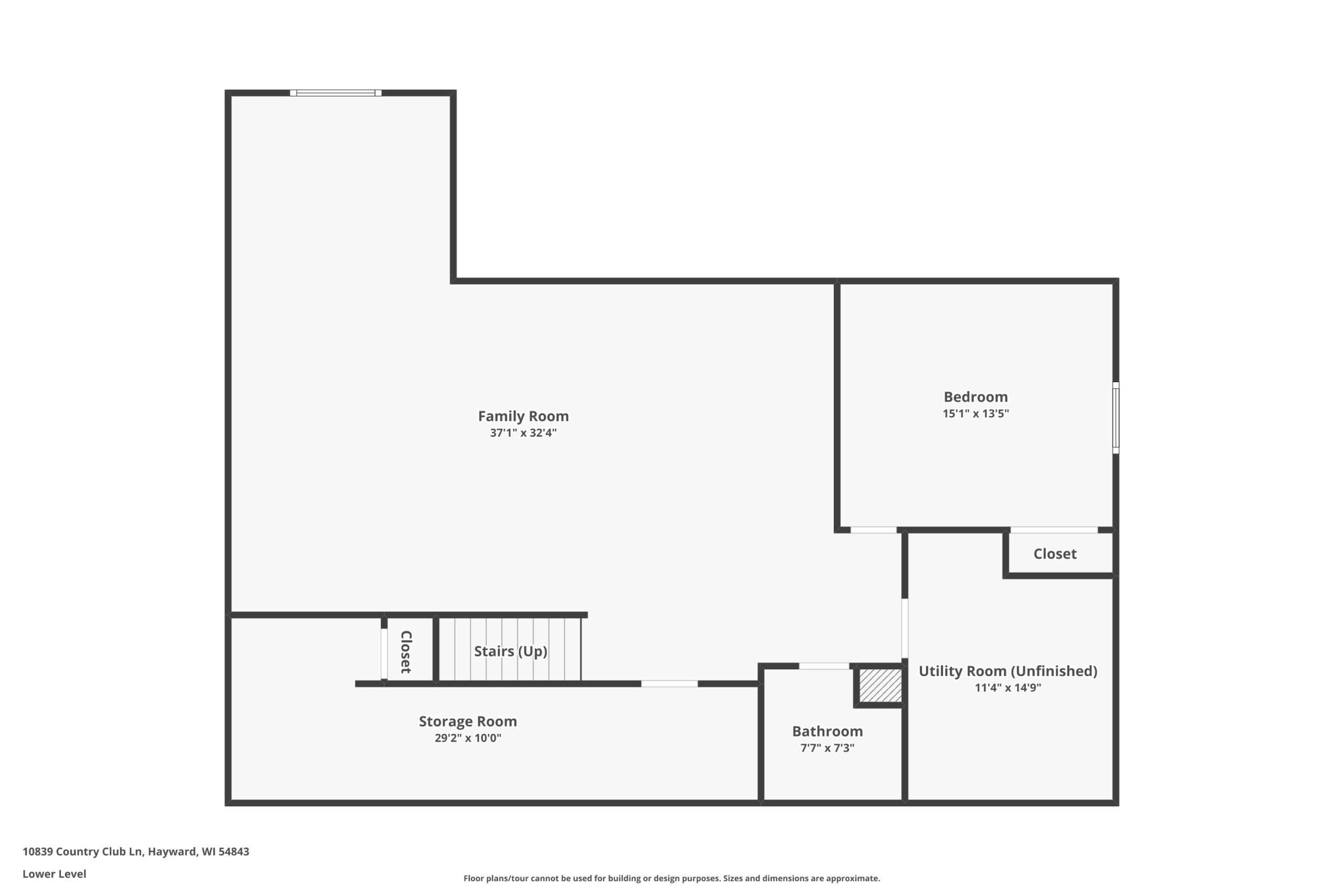 Country Club Lower Level Floor Plan